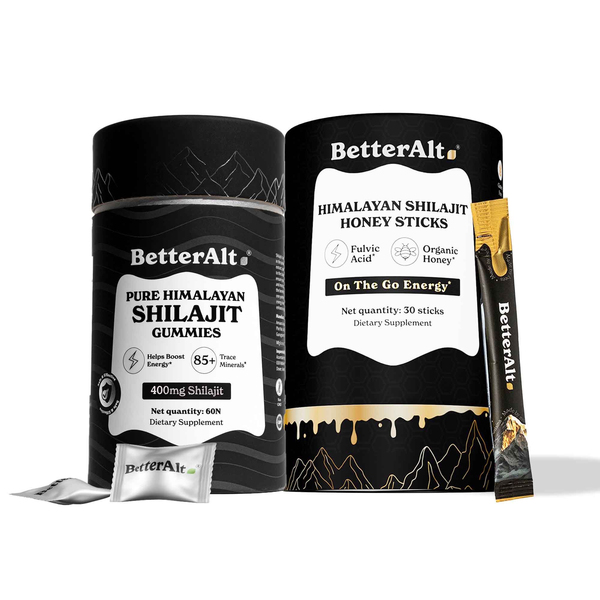 Shilajit Bundle Gummies & Honey Sticks | BetterAlt India – BetterAlt - IN
