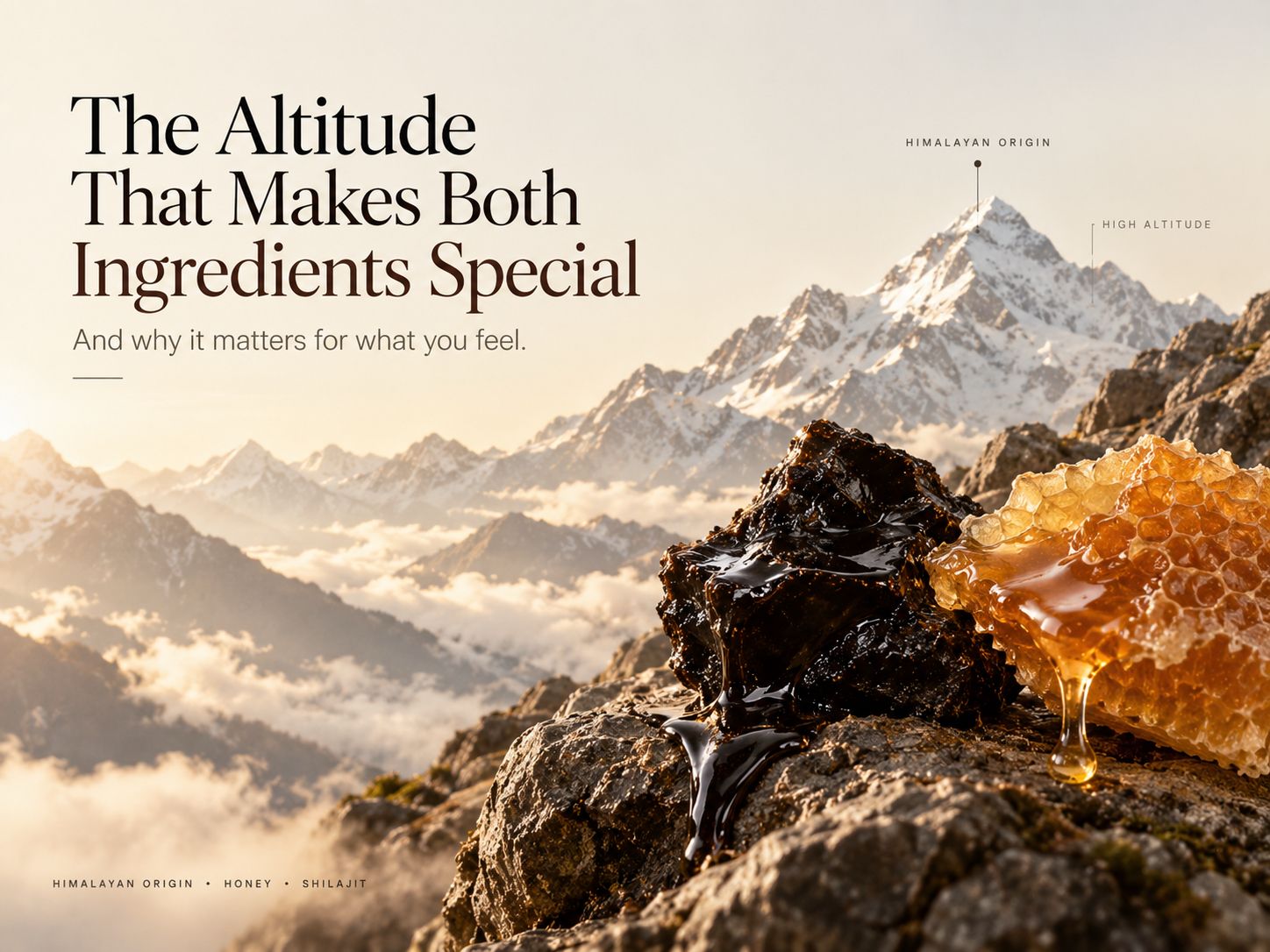 The altitude that makes both ingredients special and why it matters for what you feel