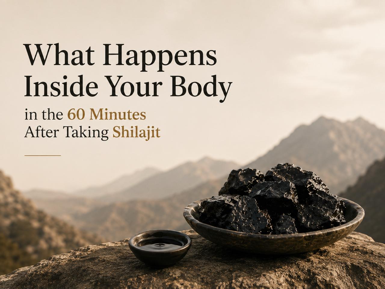 What happens inside your body in the 60 minutes after taking shilajit