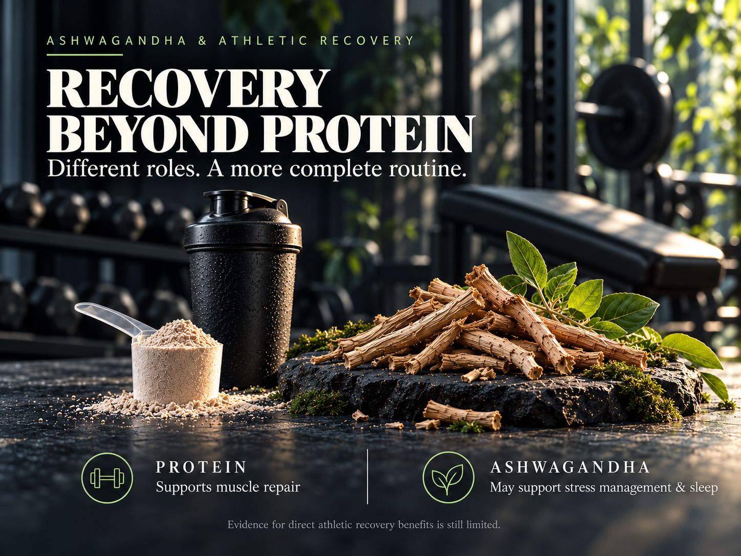 What ashwagandha does for athletic recovery that protein cannot