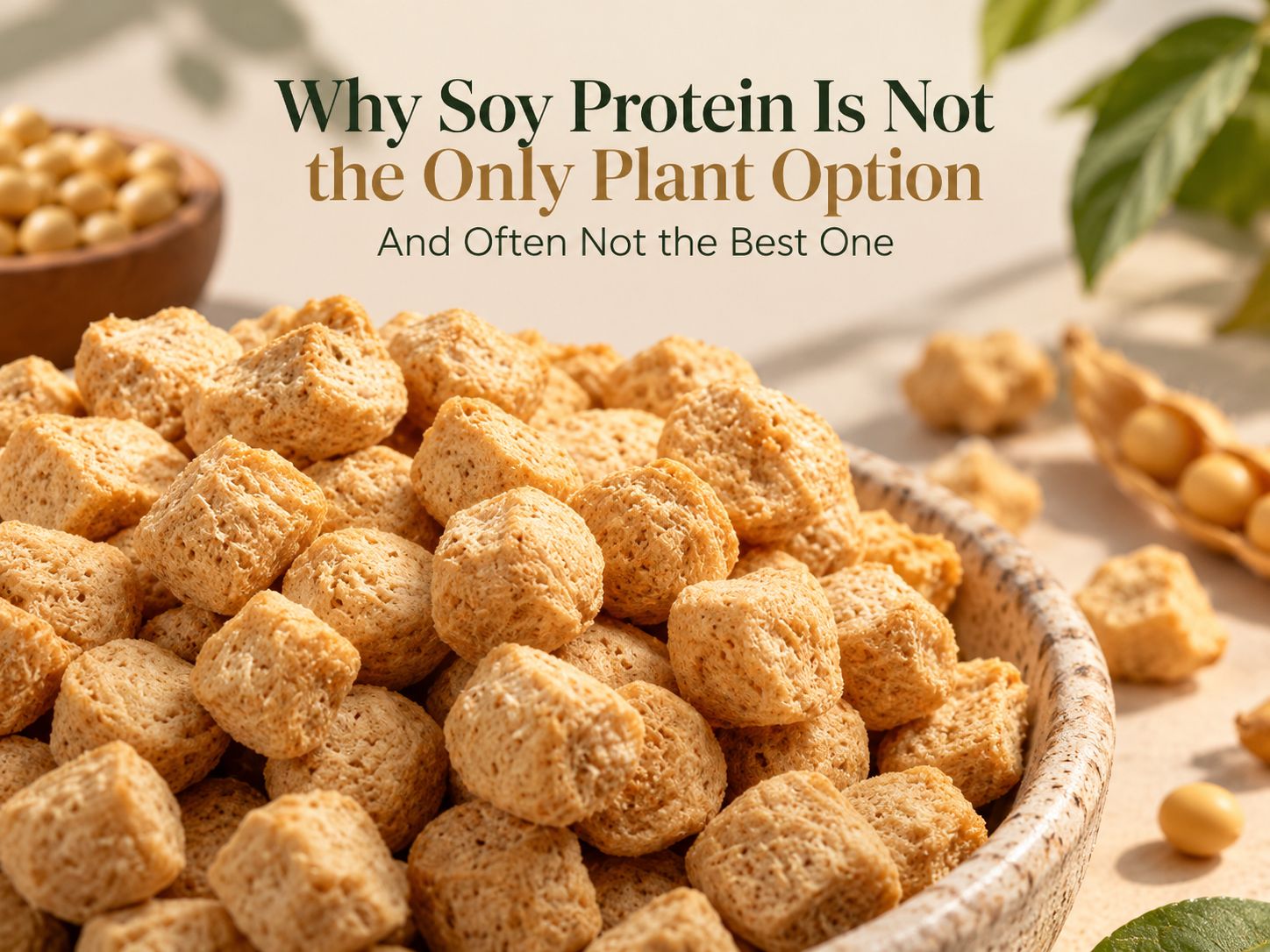 Why soy protein is not the only plant option, and often not the best one
