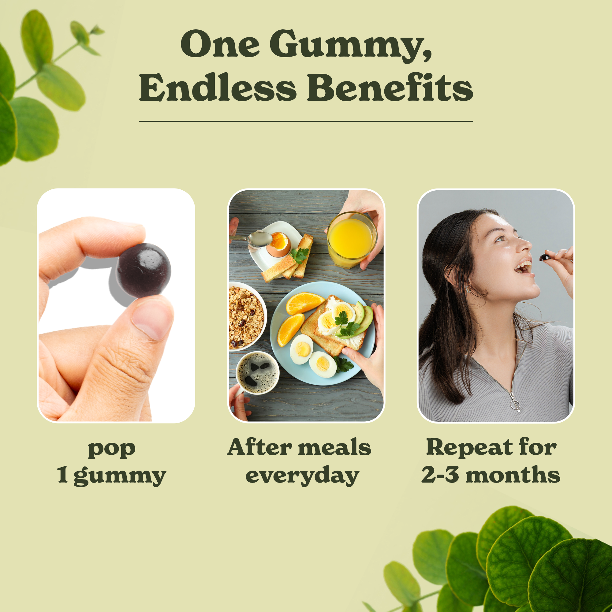 Moringa Gummies - Blueberry Flavour | Nutritional Powerhouse | Plant-based Pectin