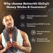 Himalayan Shilajit Gummies + Caramel Honey Sticks Combo