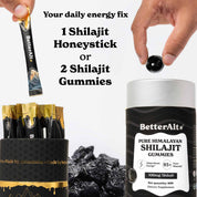 Shilajit Power Bundle| Gummies + Honey Sticks