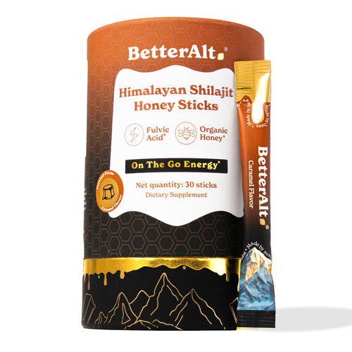 Caramel Shilajit Honey Sticks