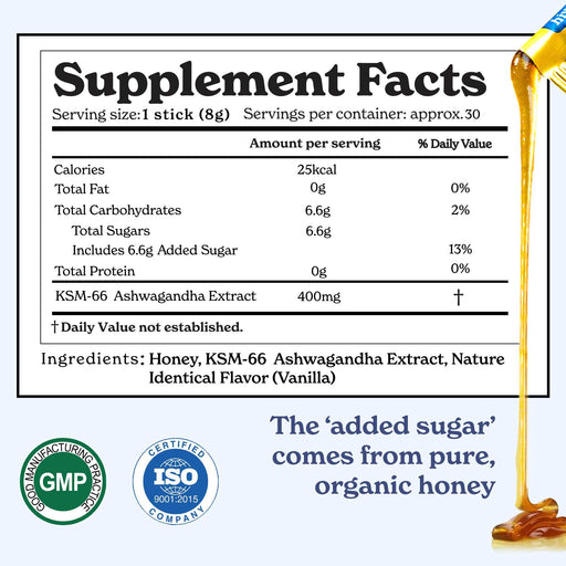 Pure Shilajit Gummies + KSM-66 Ashwagandha Honey Sticks